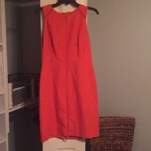Jcrew suiting dress, solid orange